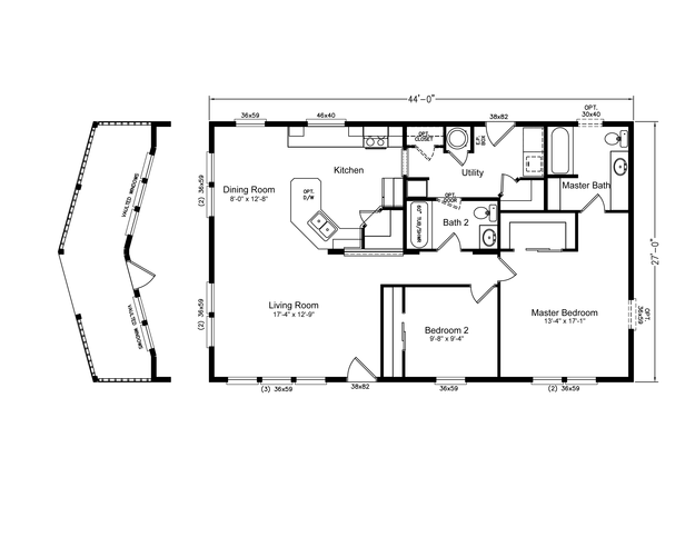 ADU Creekside 28441A Manufactured Home from Palm Harbor Homes, a Cavco ...