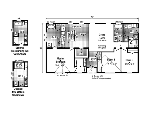 Hilltop | 3 bedroom, 2 bathroom, 1680 sqft home | Built by Cavco - Goshen in Goshen, IN.