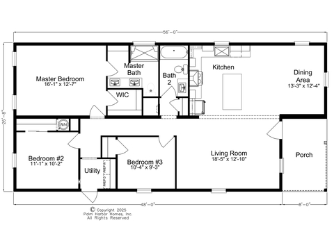 Craft Select 28563B | 3 bedroom, 2 bathroom, 1500 sqft home. Built by Cavco - Plant City in Plant City, FL.