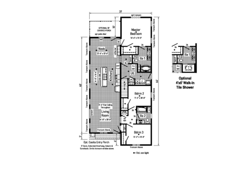 Casita Ranchero 32643BM | 3 bedroom, 2 bathroom, 1736 sqft home. Built by Cavco - Manorwood in Emlenton, PA.