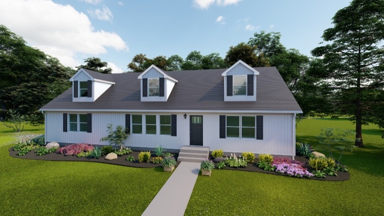 Limited Cape 32603D | 3 bedroom, 2 bathroom, 1800 sqft home | Built by Cavco - Crouse in Crouse, NC.