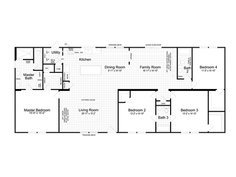 Hawthorne III 32764A | 4 bedroom, 3 bathroom, 2356 sqft home | Built by Cavco - Austin in Austin, TX.