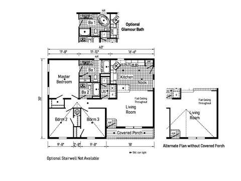 Eastland Concepts 32403A | 3 bedroom, 2 bathroom, 1200 sqft home. Built by Cavco - Shippenville in Shippenville, PA.