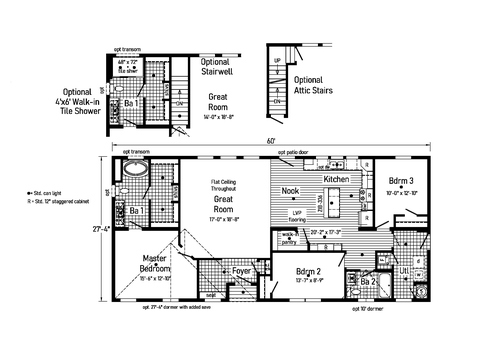 Ultra 10 | 3 bedroom, 2 bathroom, 1640 sqft home | Built by Cavco - Goshen in Goshen, IN.