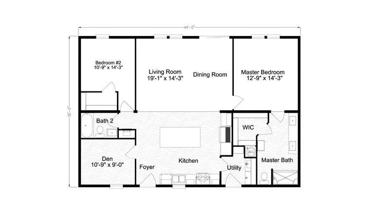 The Ventura IV | 2 bedroom, 2 bathroom, 1311 sqft home. Built by Cavco - Plant City in Plant City, FL.