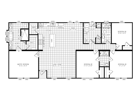 Hero 32664T | 4 bedroom, 3 bathroom, 1980 sqft home. Built by Cavco - Lake Arlington in Fort Worth, TX.