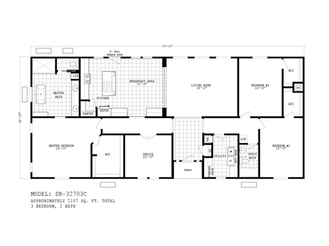 Desert Ridge 32703C | 3 bedroom, 2 bathroom, 2187 sqft home | Built by Cavco - Phoenix in Phoenix, AZ