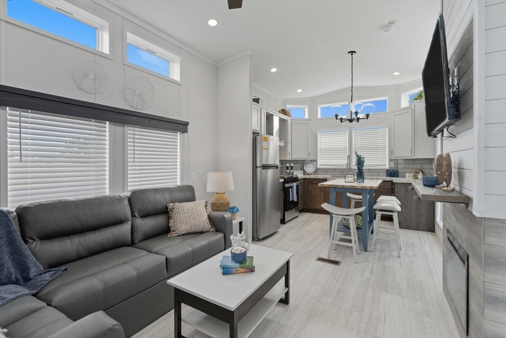 148044ES Park Model | 2 bedroom, 1 bathroom, 505 sqft home. Built by Cavco - Nappanee in Nappanee, IN.