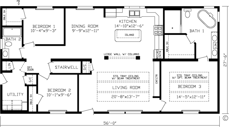 The Millennium Park Modular 185004M Modular Home from Friendship Homes ...