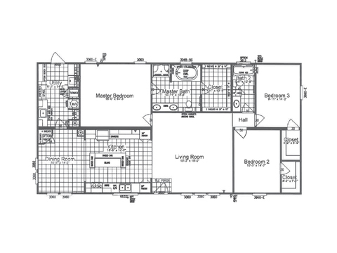 Milligan 32603F | 3 bedroom, 2 bathroom, 1780 sqft home | Built by Cavco - Moultrie in Moultrie, GA.