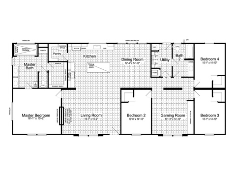 Luxe Haven | 4 bedroom, 2 bathroom, 2232 sqft home. Built by Cavco - Fort Worth in Fort Worth, TX.