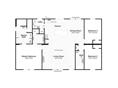 Hawthorne 32523A | 3 bedroom, 2 bathroom, 1612 sqft home | Built by Cavco - Austin in Austin, TX.