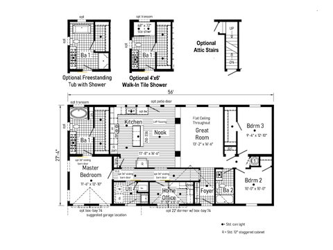 Ultra Deuce 1 | 3 bedroom, 2 bathroom, 1531 sqft home | Built by Cavco - Goshen in Goshen, IN.