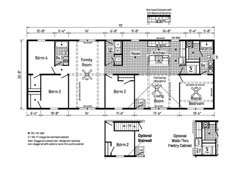 Beacon Prestige 28724A | 4 bedroom, 2 bathroom, 1920 sqft home. Built by Cavco - Shippenville in Shippenville, PA.