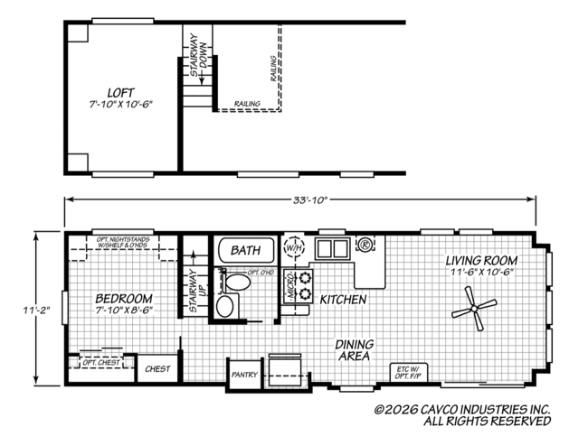 Seashore Cottages 11351C | 1 bedroom, 1 bathroom, 399 sqft home | Built by Cavco - Ocala in Ocala, FL.