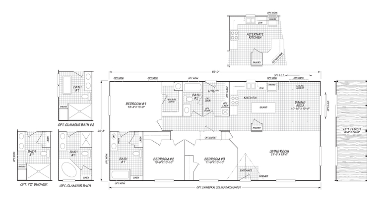 Clearwater 28563C | 3 bedroom, 2 bathroom, 1493 sqft home. Built by Cavco - Nampa in Nampa, ID.