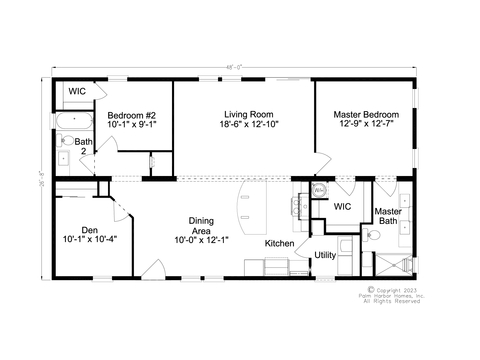 Bailey 28483A | 3 bedroom, 2 bathroom, 1280 sqft home. Built by Cavco - Plant City in Plant City, FL