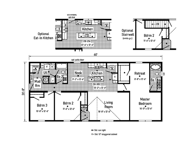 3 Bed Modular Home (Ranch) for Sale - Essence 13 28603A