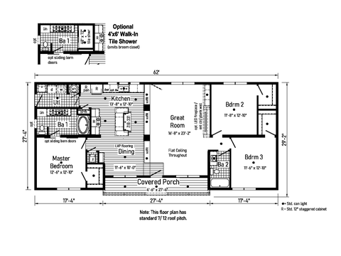 Grand 1.1 | 3 bedroom, 2 bathroom, 1695 sqft home | Built by Cavco - Goshen in Goshen, IN.