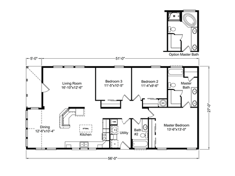 Sunset Bay | 3 bedroom, 2 bathroom, 1512 sqft home | Built by Cavco - Millersburg in Millersburg, OR.
