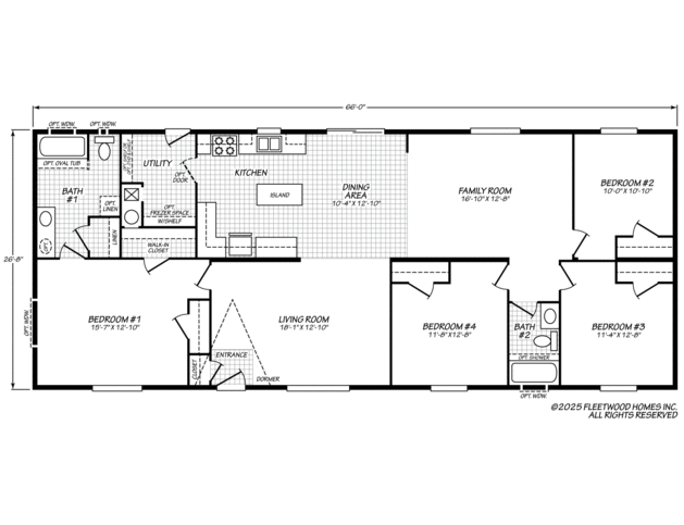 Eagle 28664S Manufactured Home from Fleetwood Homes, a Cavco Company