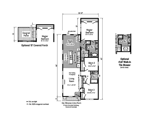 Millenian 2 | 3 bedroom, 2 bathroom, 1413 sqft home | Built by Cavco - Goshen in Goshen, IN.