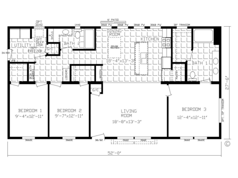 The Tesla Modular 28523BM | 3 bedroom, 2 bathroom, 1430 sqft home | Built by Cavco - Montevideo in Montevideo, MN.