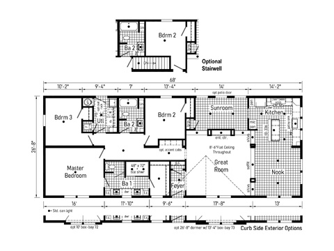 Cornerstone 28683AM | 3 bedroom, 2 bathroom, 1813 sqft home. Built by Cavco - Shippenville in Shippenville, PA.