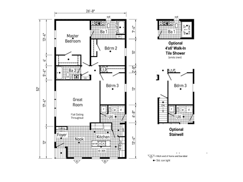 Eastland Concepts 28523H | 3 bedroom, 2 bathroom, 1387 sqft home. Built by Cavco - Shippenville in Shippenville, PA