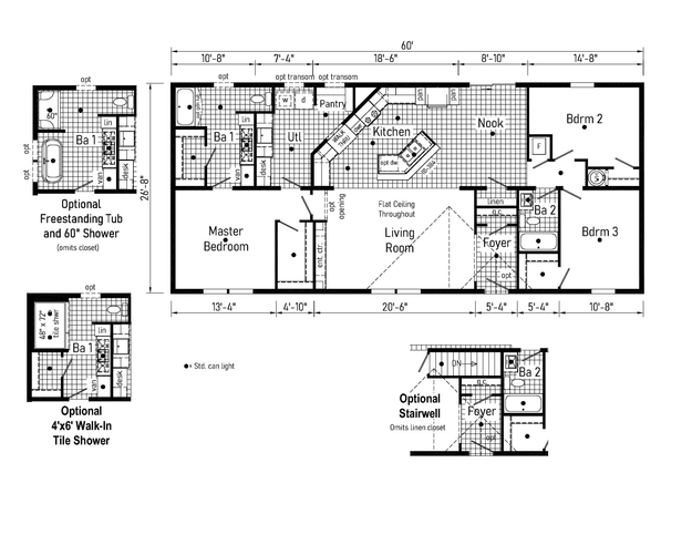 Alphard 28603E | 3 bedroom, 2 bathroom, 1600 sqft home. Built by Cavco - Clarion in Shippenville, PA