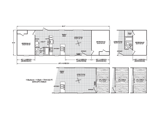 Pure 16562U | 2 bedroom, 1 bathroom, 868 sqft home | Built by Cavco - Rocky Mount in Rocky Mount, VA.