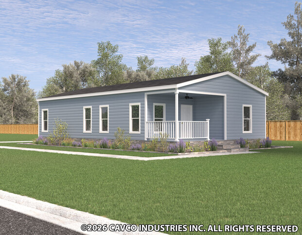Luca II 28482A | 2 bedroom, 2 bathroom, 1280 sqft home. Built by Cavco - Plant City in Plant City, FL.