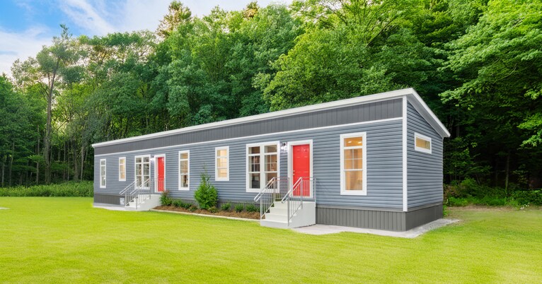 Single-wide, Nationally Available Duplex - The Blue Ridge | 3 bedroom, 2 bathroom, 1165 sqft home. Built by Fairmont Homes in Nappanee, Indiana. 
