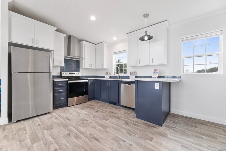 Single-wide, Nationally Available Duplex - The Blue Ridge | 3 bedroom, 2 bathroom, 1165 sqft home. Built by Fairmont Homes in Nappanee, Indiana. 