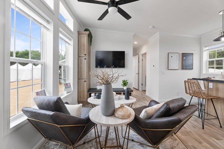 Single-wide, Nationally Available Duplex - The Blue Ridge | 3 bedroom, 2 bathroom, 1165 sqft home. Built by Fairmont Homes in Nappanee, Indiana. 