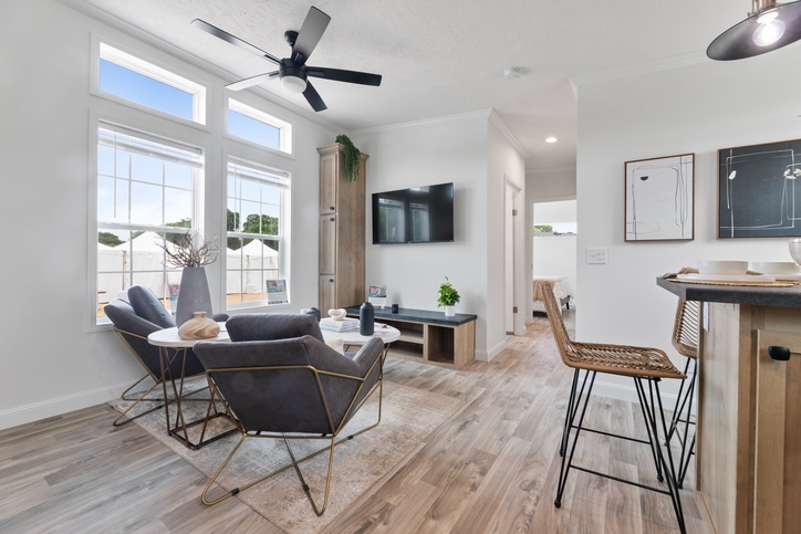 Single-wide, Nationally Available Duplex - The Blue Ridge | 3 bedroom, 2 bathroom, 1165 sqft home. Built by Fairmont Homes in Nappanee, Indiana. 