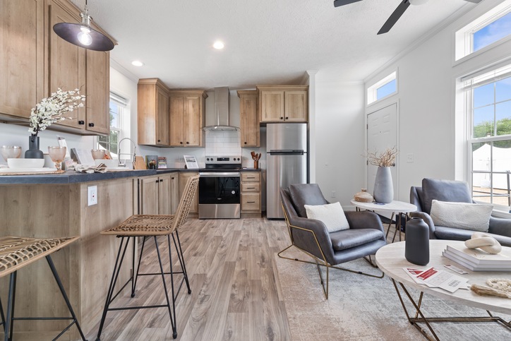 Single-wide, Nationally Available Duplex - The Blue Ridge | 3 bedroom, 2 bathroom, 1165 sqft home. Built by Fairmont Homes in Nappanee, Indiana. 