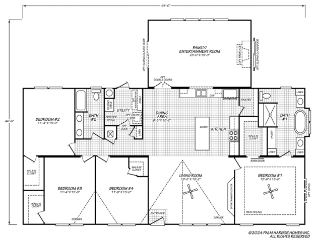 Urban Homestead II Flex 47644A Manufactured Home from Palm Harbor Homes ...