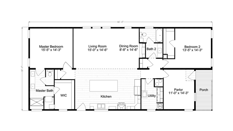 The Plantation Malibu | 2 bedroom, 2 bathroom, 1980 sqft home. Built by Cavco - Plant City in Plant City, FL.