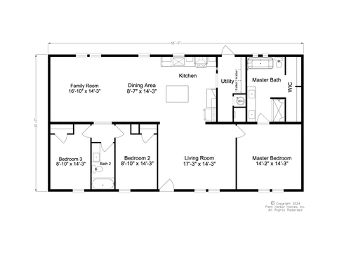 Cavco Select 30563A | 3 bedroom, 2 bathroom, 1680 sqft home | Built by Cavco - Plant City in Plant City, FL.