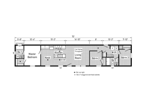 Z-28 14723B | 3 bedroom, 2 bathroom, 960 sqft home. Built by Cavco - Clarion in Shippenville, PA.