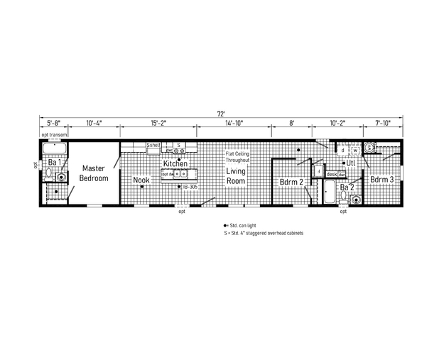 Z-28 14723B | 3 bedroom, 2 bathroom, 960 sqft home. Built by Cavco - Clarion in Shippenville, PA.