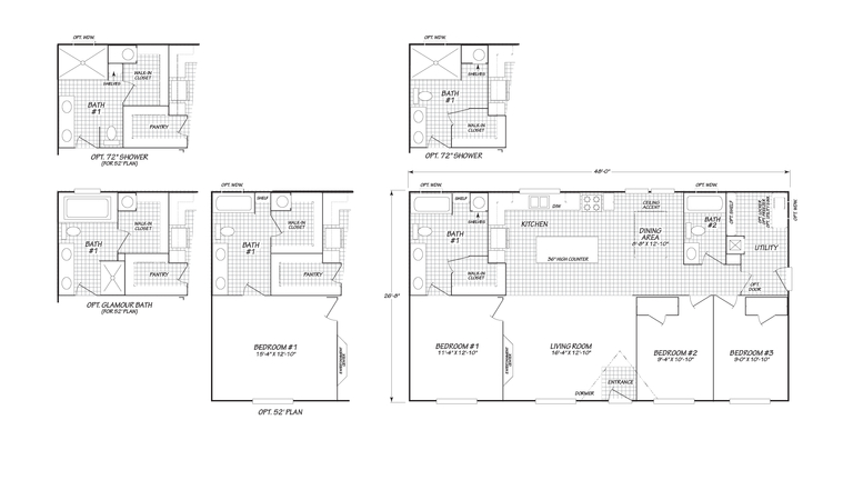 Jump Creek 28483N | 3 bedroom, 2 bathroom, 1279 sqft home. Built by Cavco - Nampa in Nampa, ID.