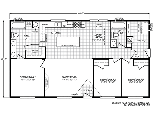 Jump Creek 28483N Manufactured Home from Fleetwood Homes, a Cavco Company