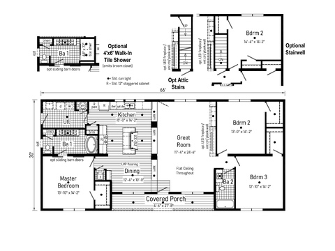 Grand 2.2 | 3 bedroom, 2 bathroom, 1980 sqft home | Built by Cavco - Goshen in Goshen, IN.