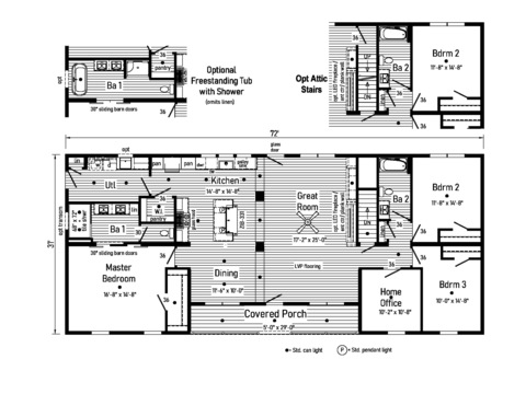 Grand 32723AM | 3 bedroom, 2 bathroom, 2232 sqft home. Built by Cavco - Manorwood in Emlenton, PA.