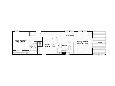 The Waverly II | 2 bedroom, 1 bathroom, 870 sqft home. Built by Cavco - Plant City in Plant City, FL.