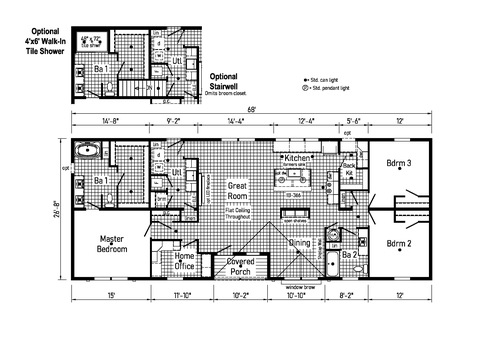 Eastland Concepts 28683B | 3 bedroom, 2 bathroom, 1813 sqft home. Built by Cavco - Shippenville in Shippenville, PA.