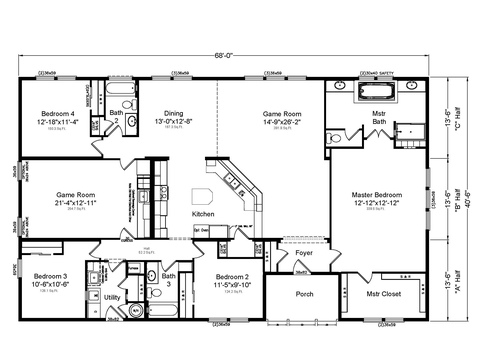 Timber Ridge Elite 42684A | 4 bedroom, 2 bathroom, 2662 sqft home | Built by Cavco - Millersburg in Millersburg, OR.