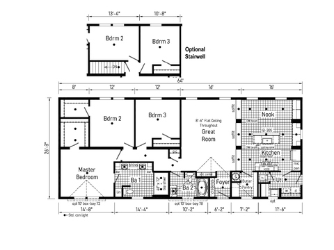 Cornerstone 28643CM | 3 bedroom, 2 bathroom, 1707 sqft home. Built by Cavco - Shippenville in Shippenville, PA.
